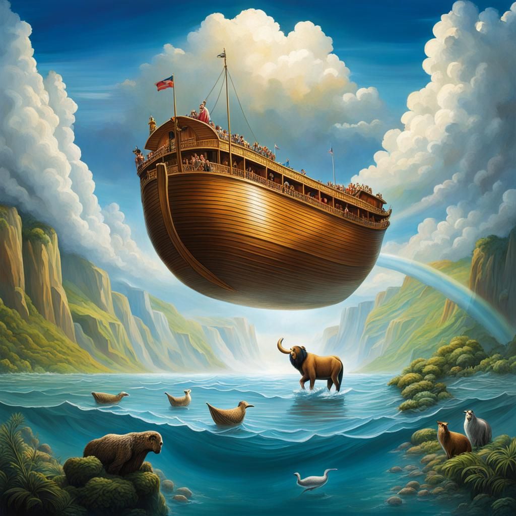 Noah's Ark Guided by Divine Providence