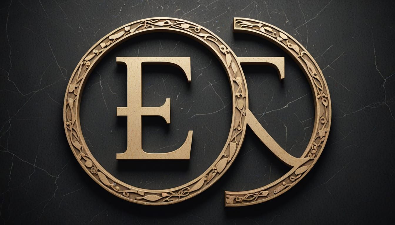 Greek Alphabet Letters in Ancient Script