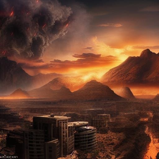 Phoenix Rising: End of War, Digital Matte Painting