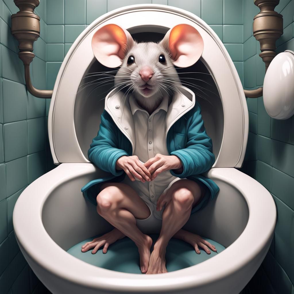 Mouse Portrait in Hyperdetailed Art Nouveau Style