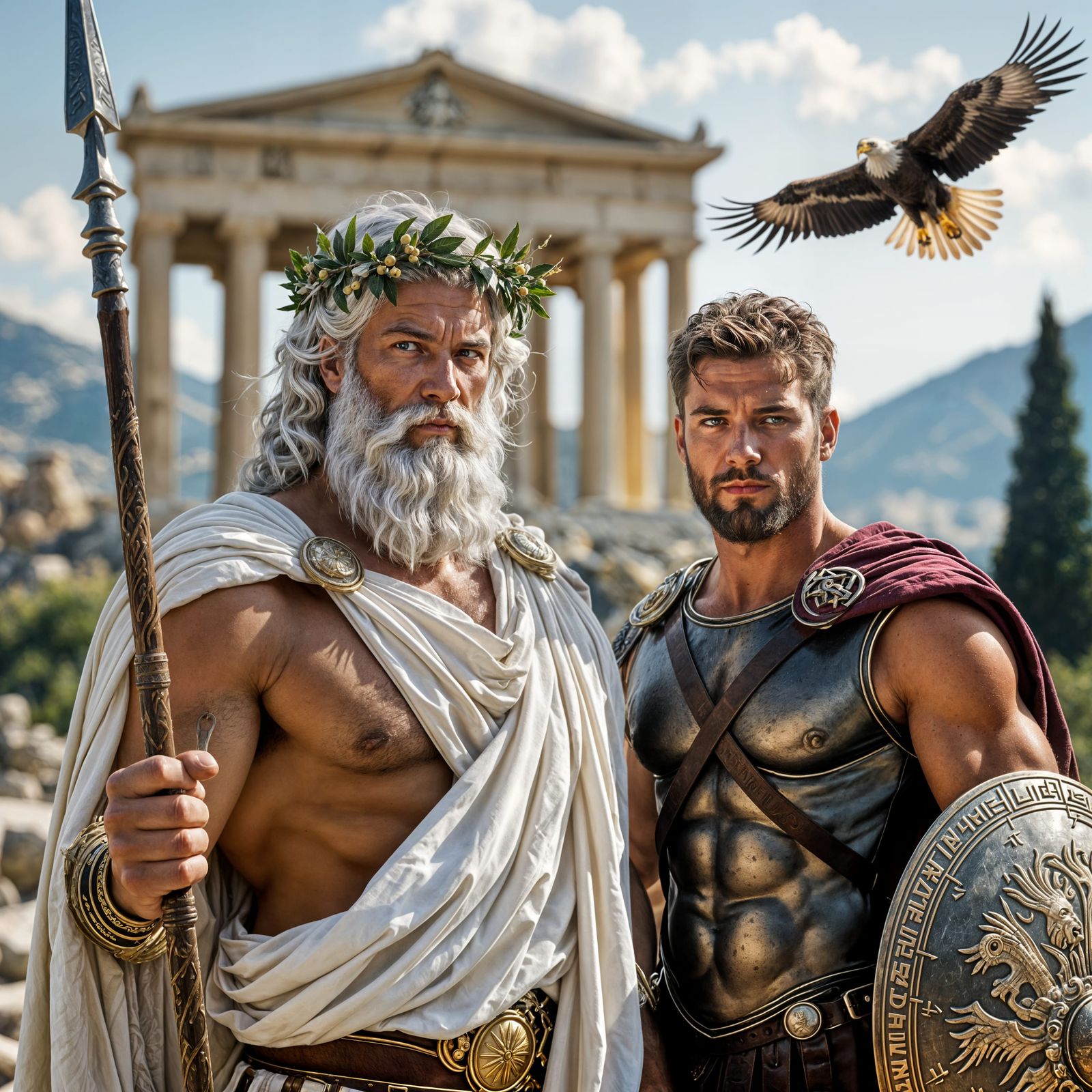 Zeus and Hercules: A Greek Mythology Portrait