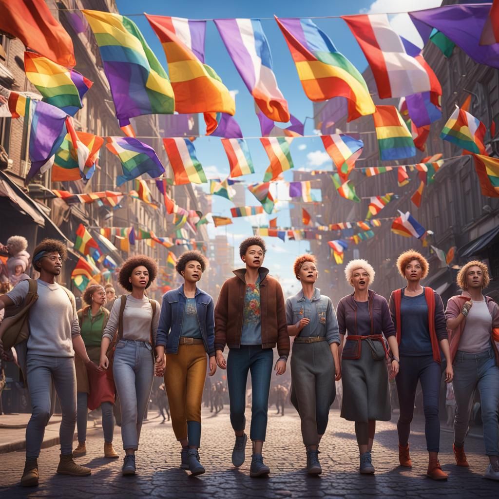 Queer Pride Celebration on March 8th: Digital Painting