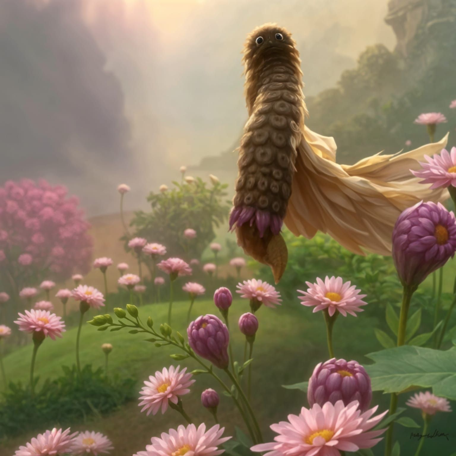 Soft Caterpillar Digital Art