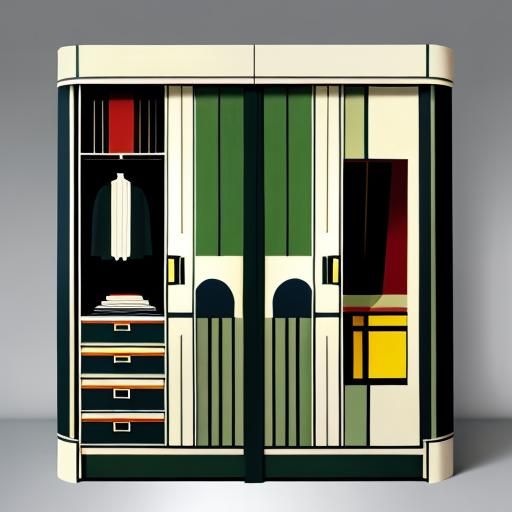 Art Deco Mouse-Shaped Linen Closet Design