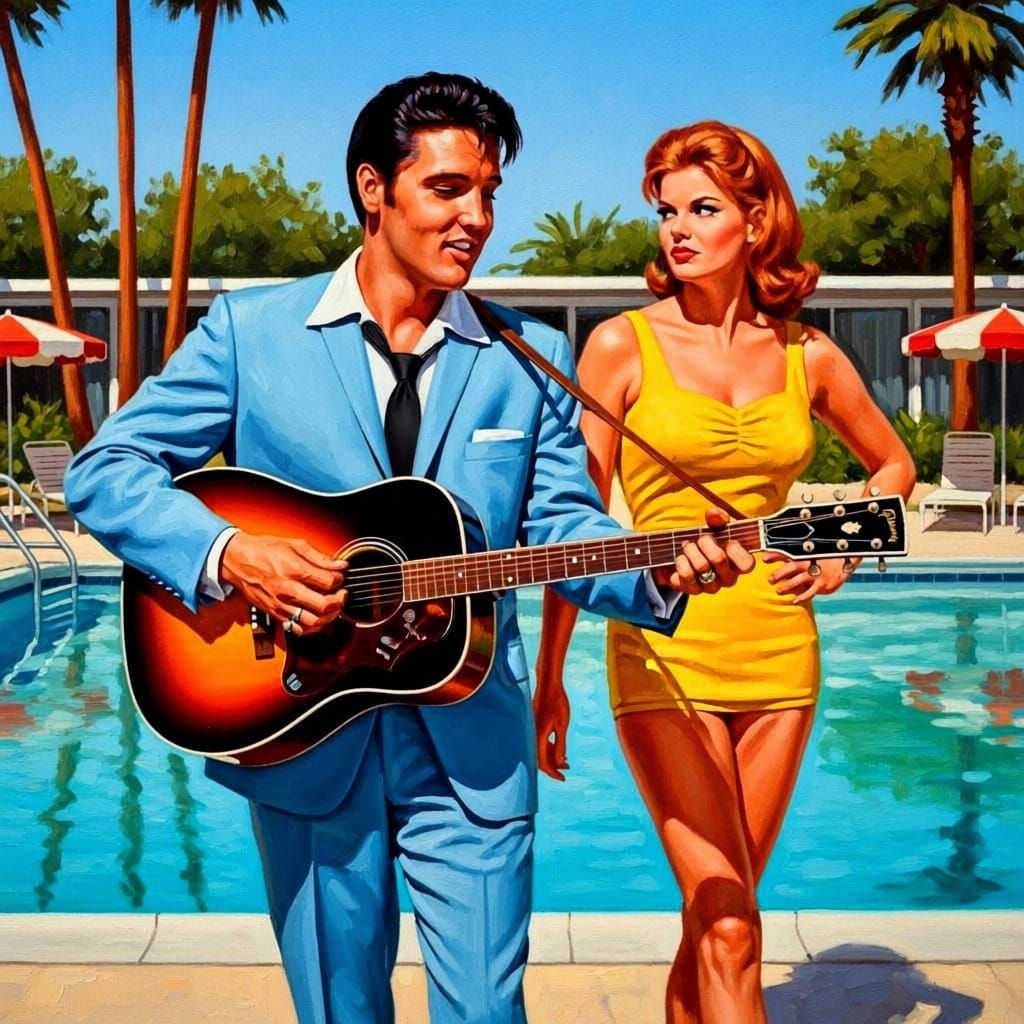 Elvis Serenades Ann-Margret, Rockwell Style