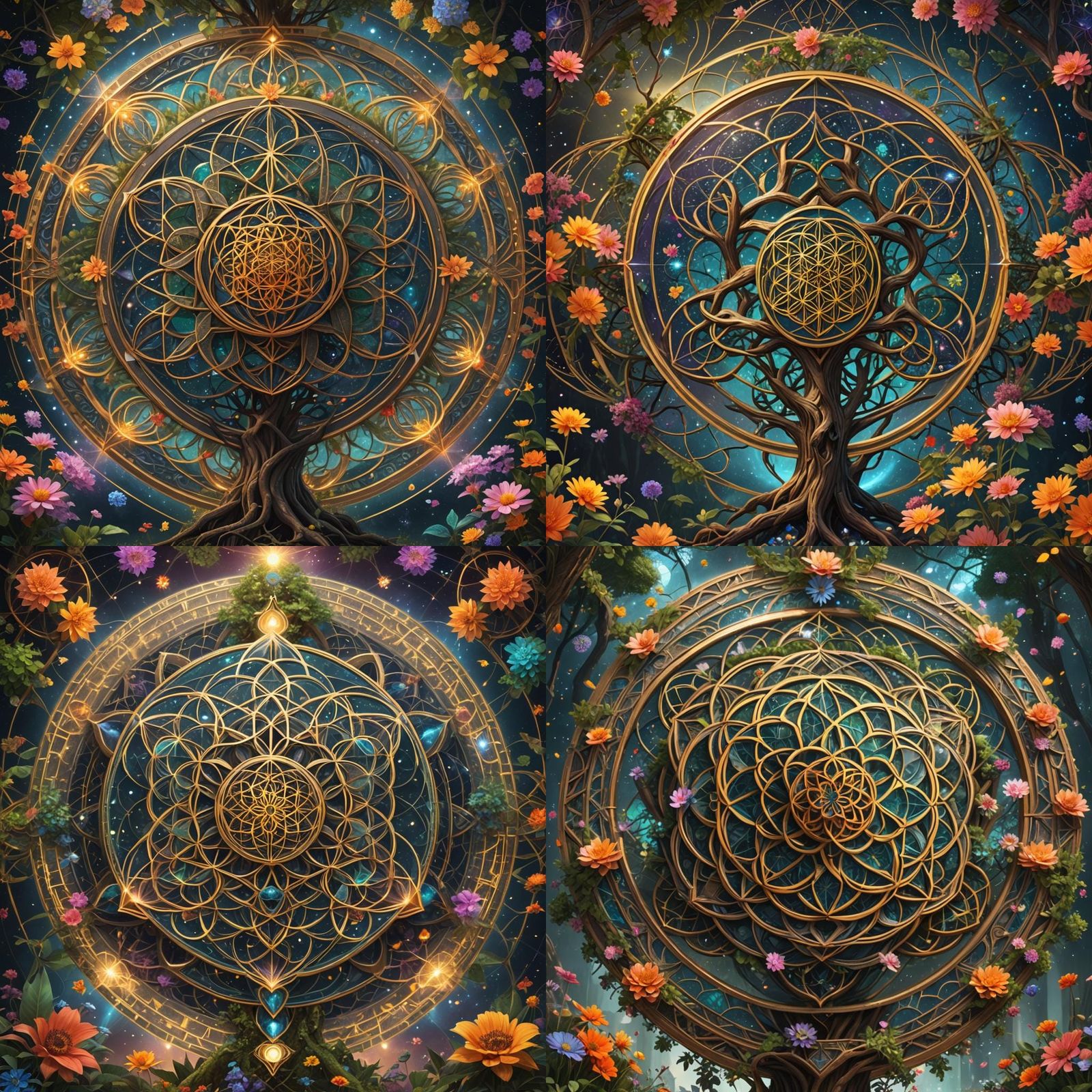 Sacred Geometry: Flower of Life and Metatron's Cube