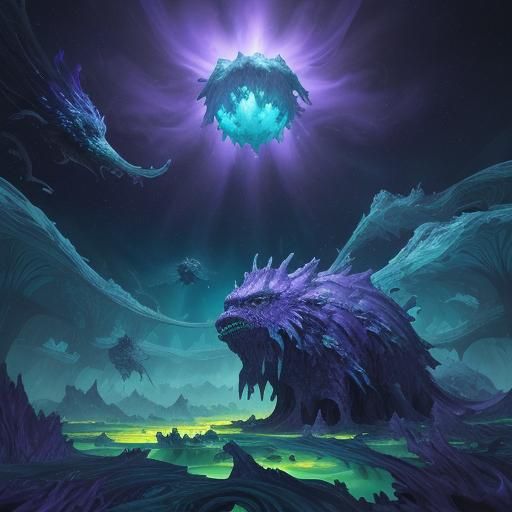 Gelatinous Creatures Float Through Gas Giant Atmosphere