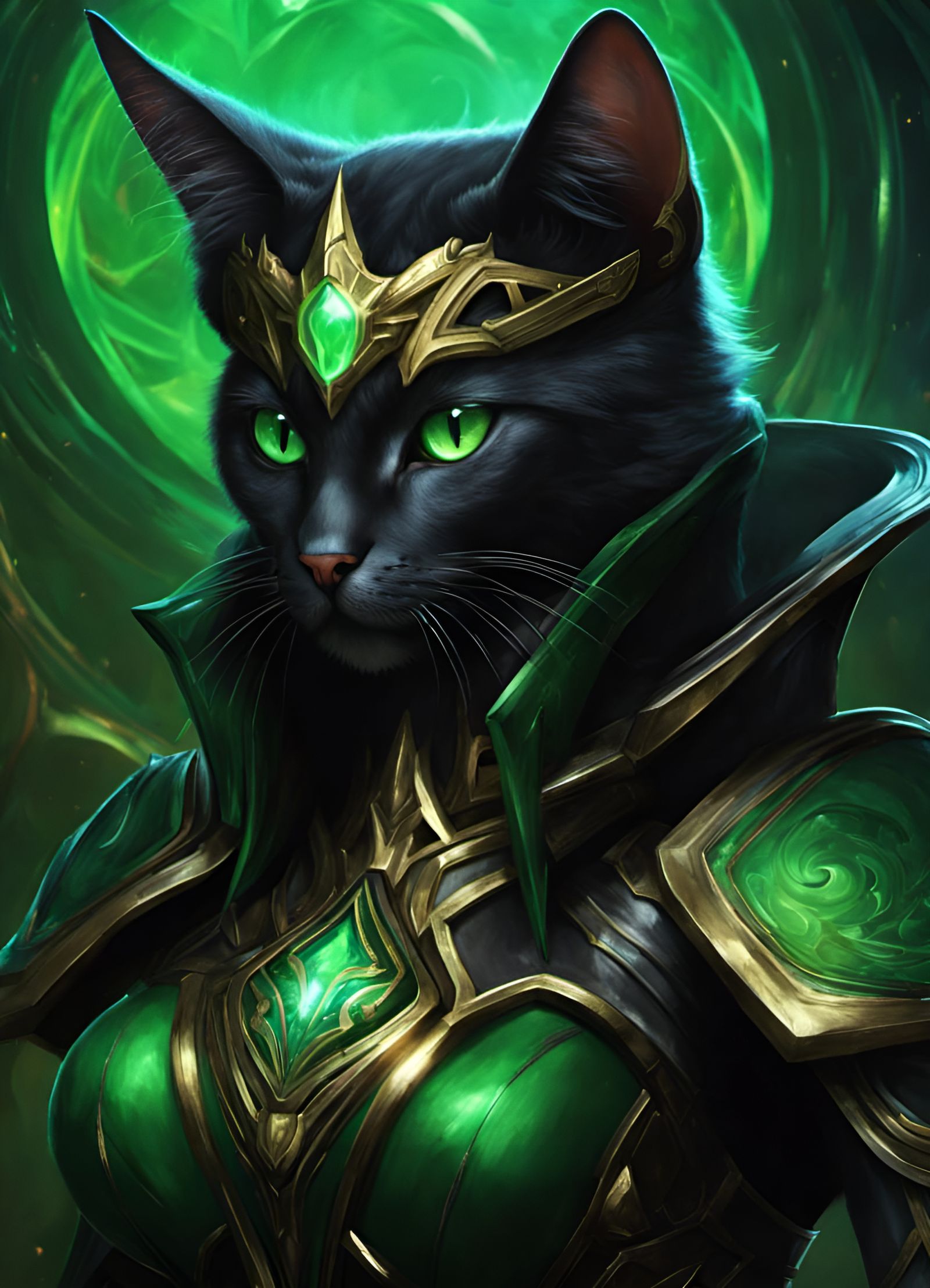 Dark Templar Catgirl: Starcraft Inspired Concept Art