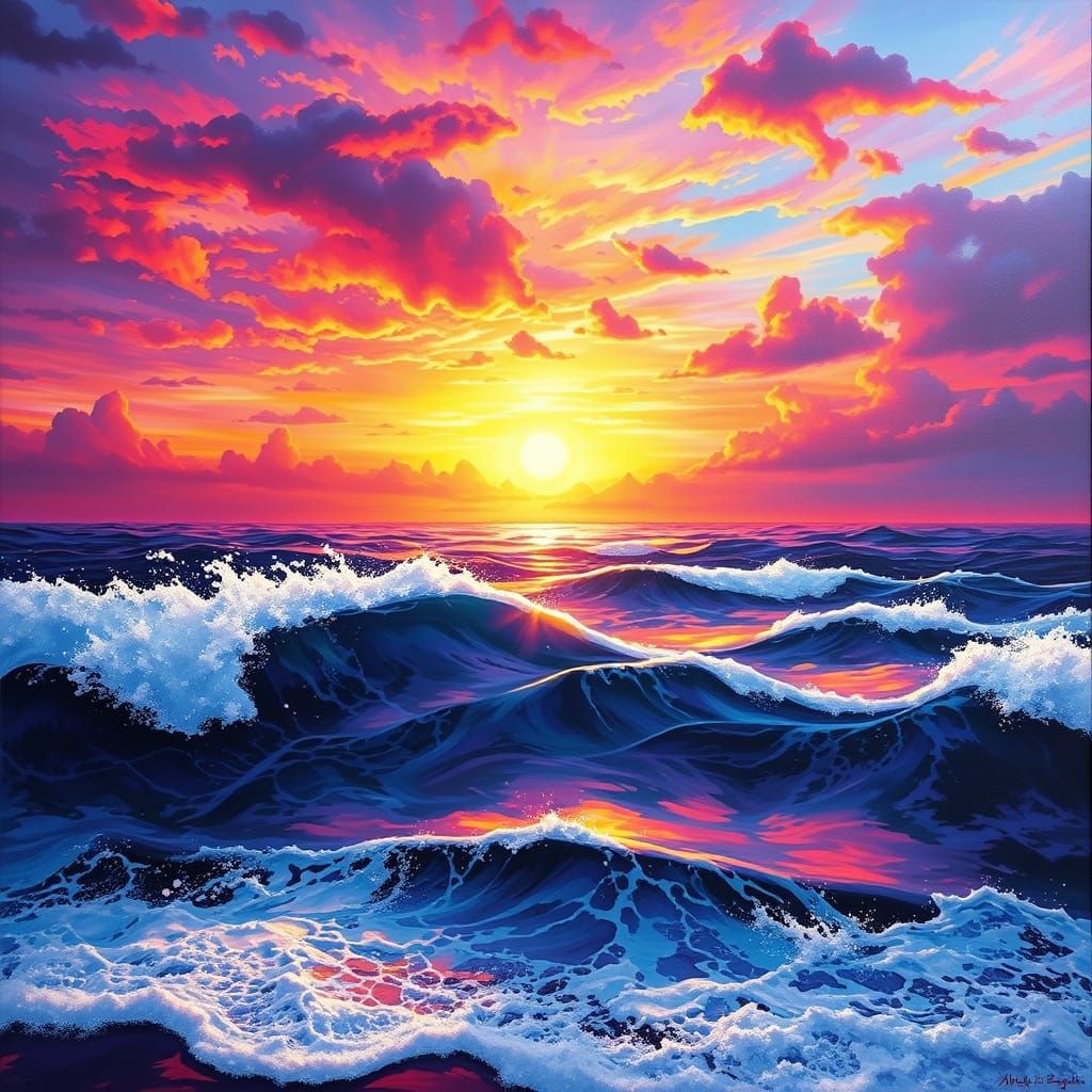 a spectacle of ocean sunsets