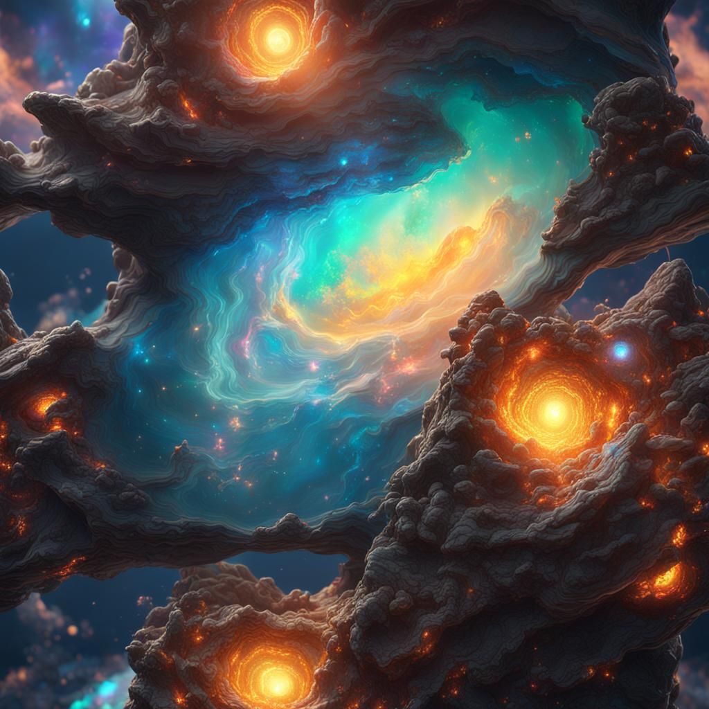 Beautiful large Luz Opal With Galaxy Inside well lit and close up profile