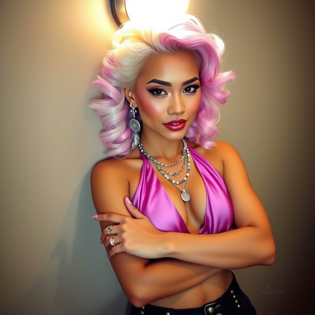 Exotic Goddess in Mixed Heritage Style