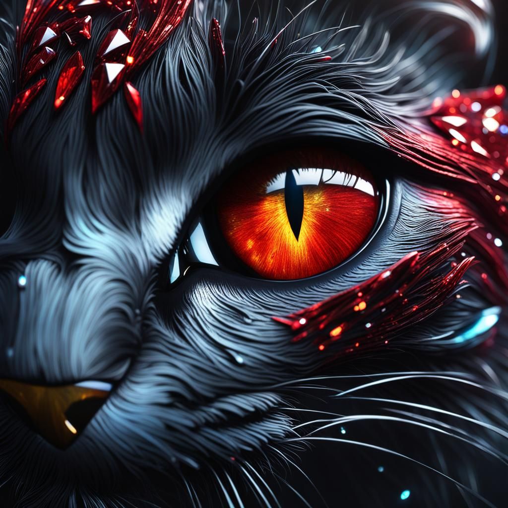 Epic Cat's Eye with Glittering Diamond Flecks