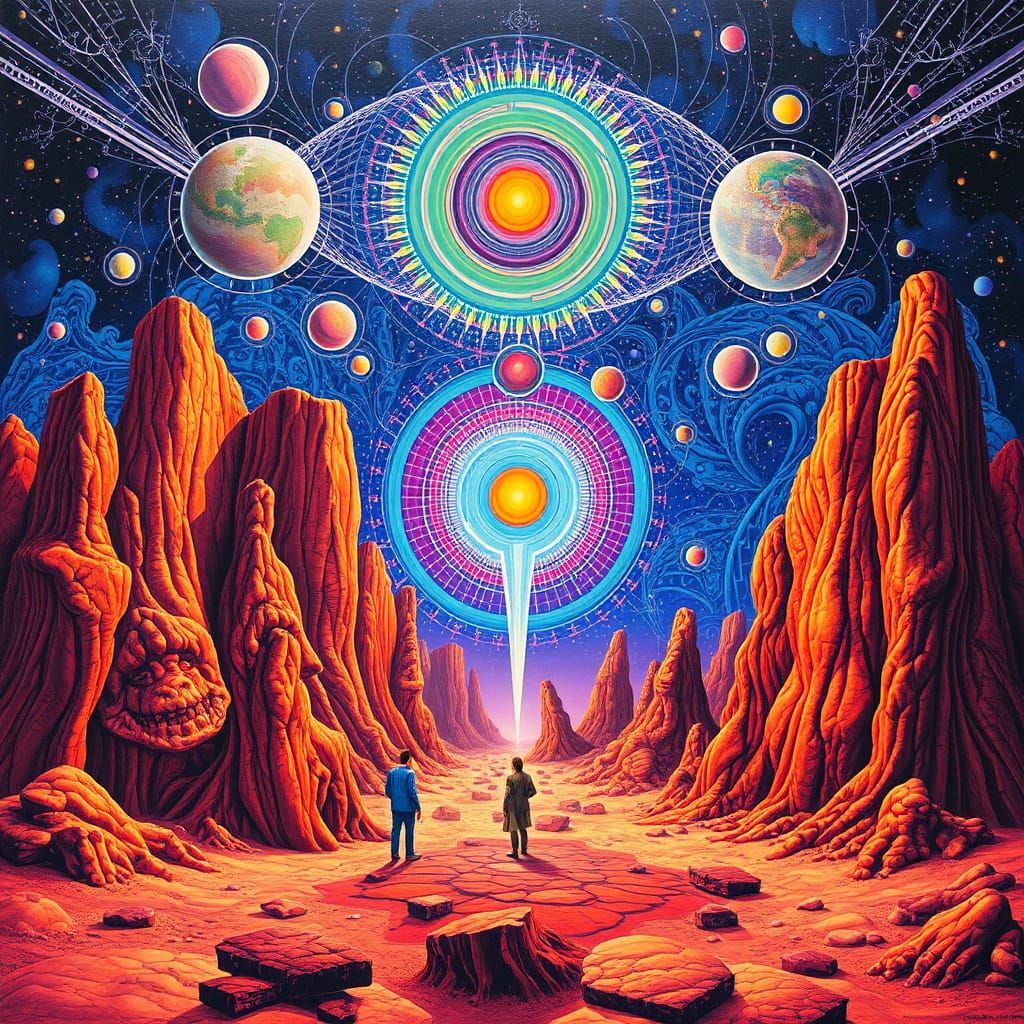 Psychedelic Magnetic Vision in Maximalist Style