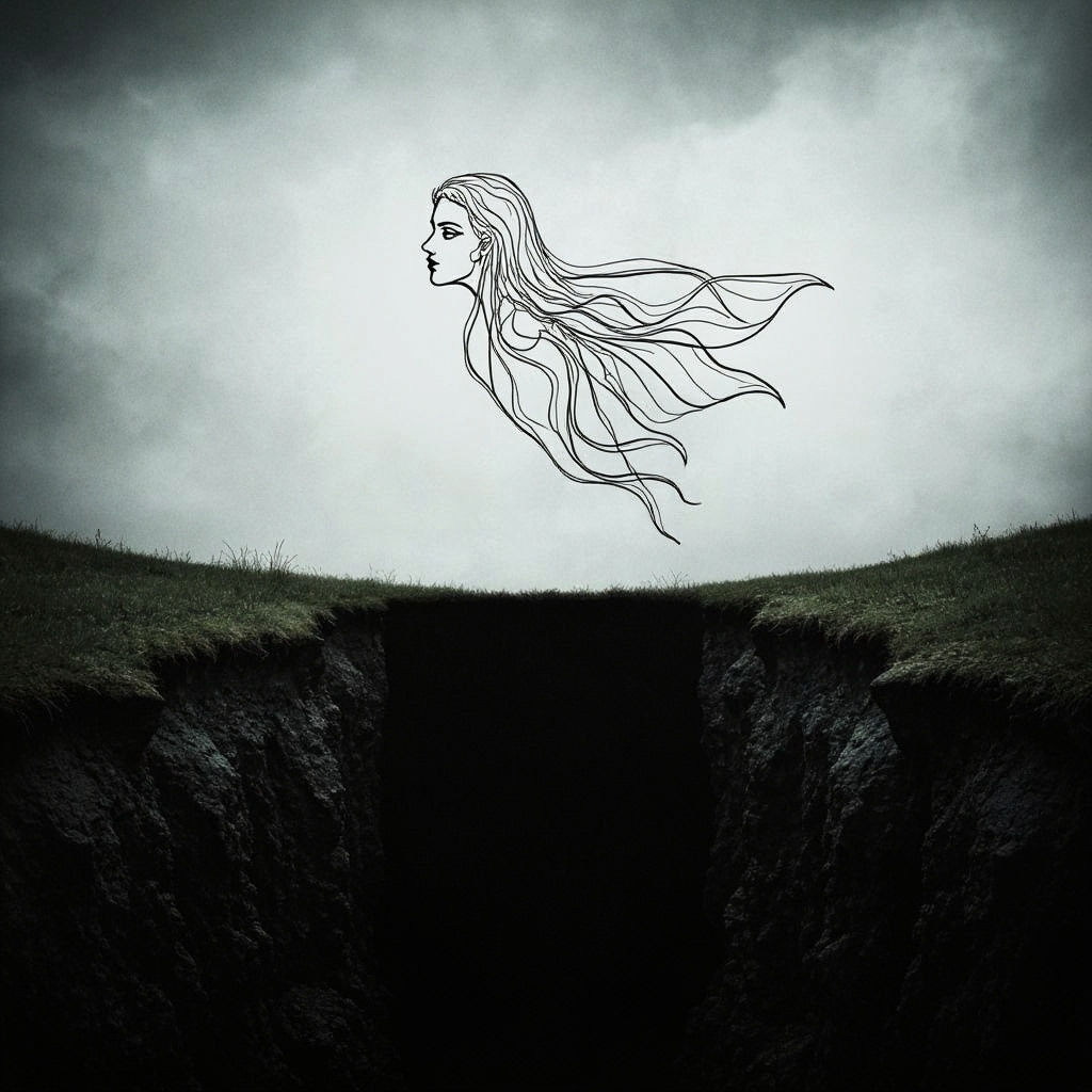 Nightmare Chase: Man Flees Eldritch Fairy