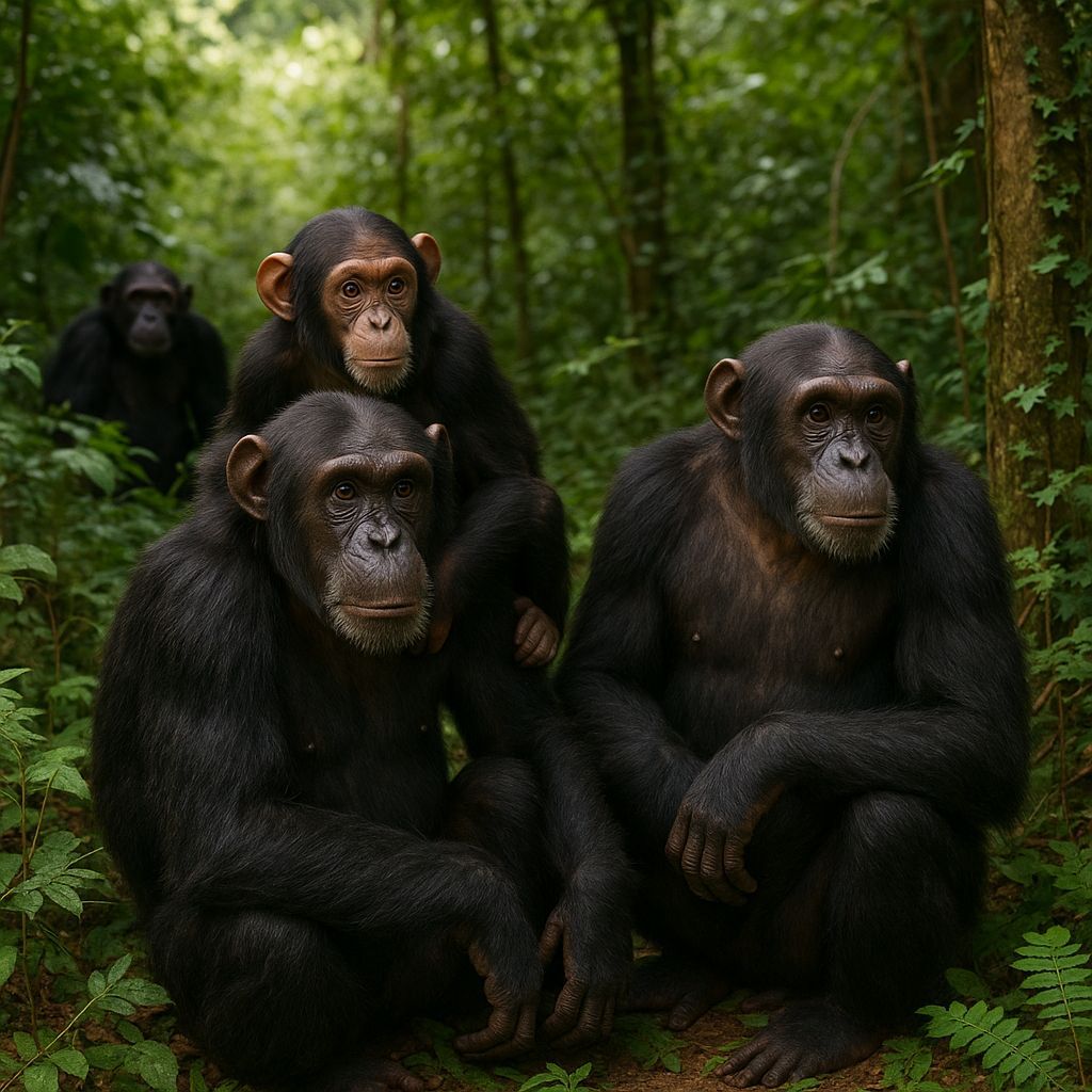 Chimpanzees in Gombe National Park