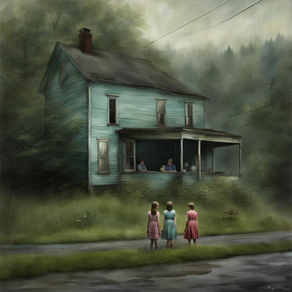 Surreal Staged Scene