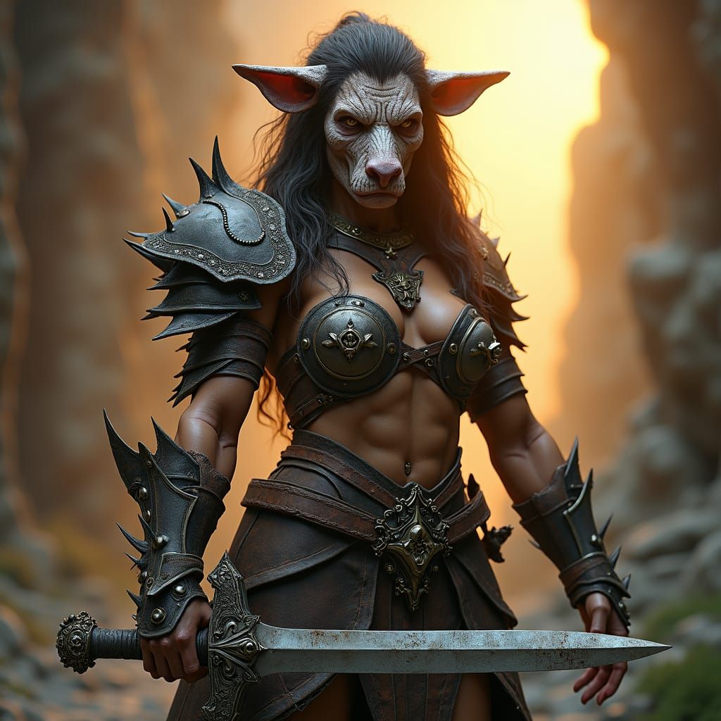 ultra realistic and ultra detailed picture of a Female Bugbe...