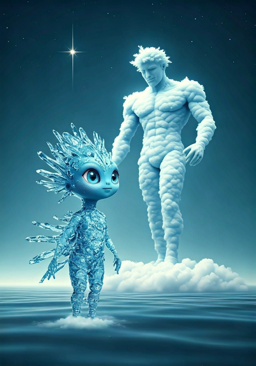 Water Creature and Wind Giant Fantasy