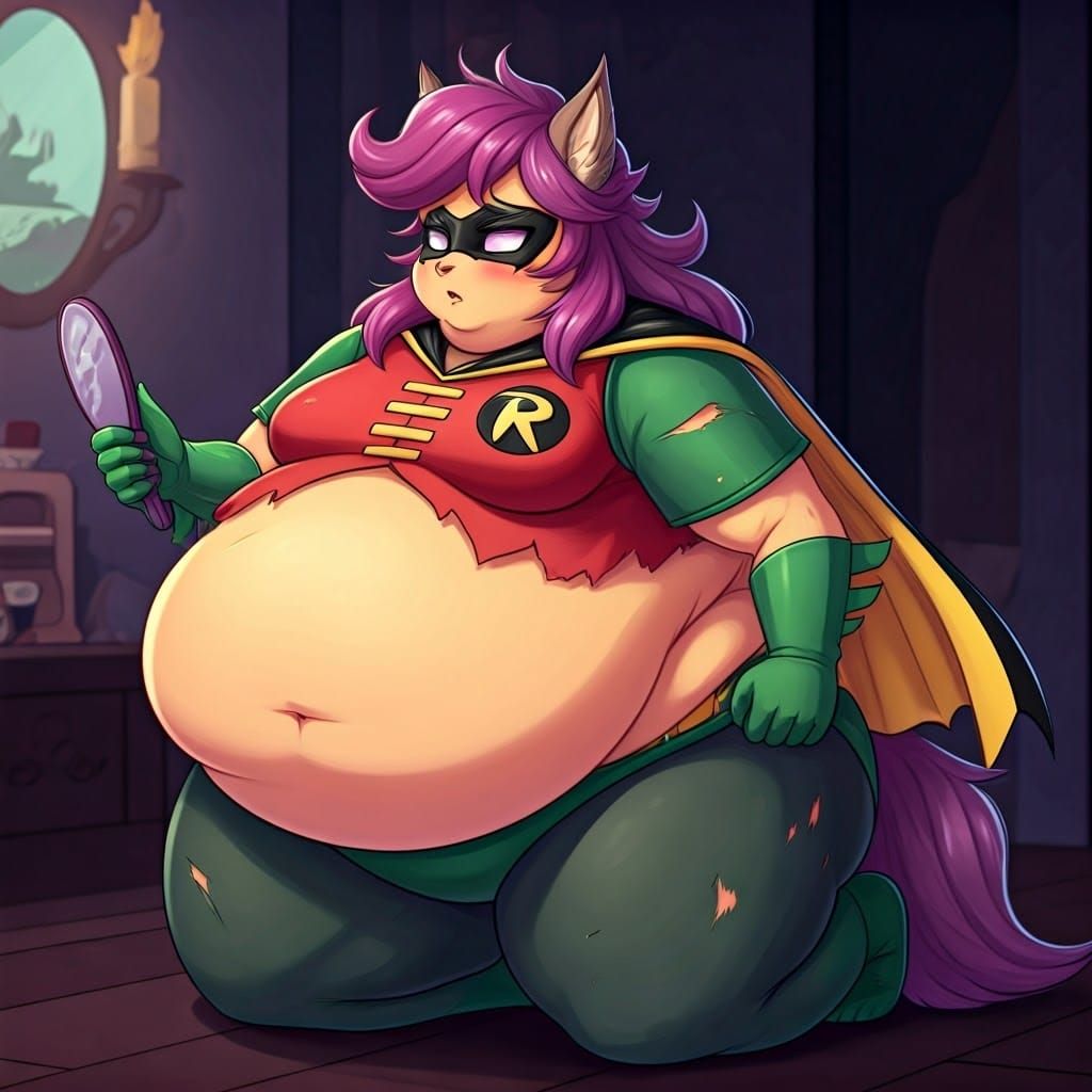 Chubby Scootaloo's Werewolf Transformation in Anime Style