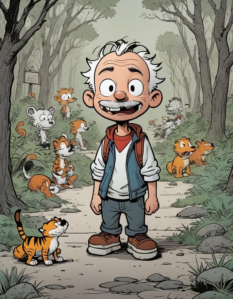 Cartoon Illustration in a Watterson Style