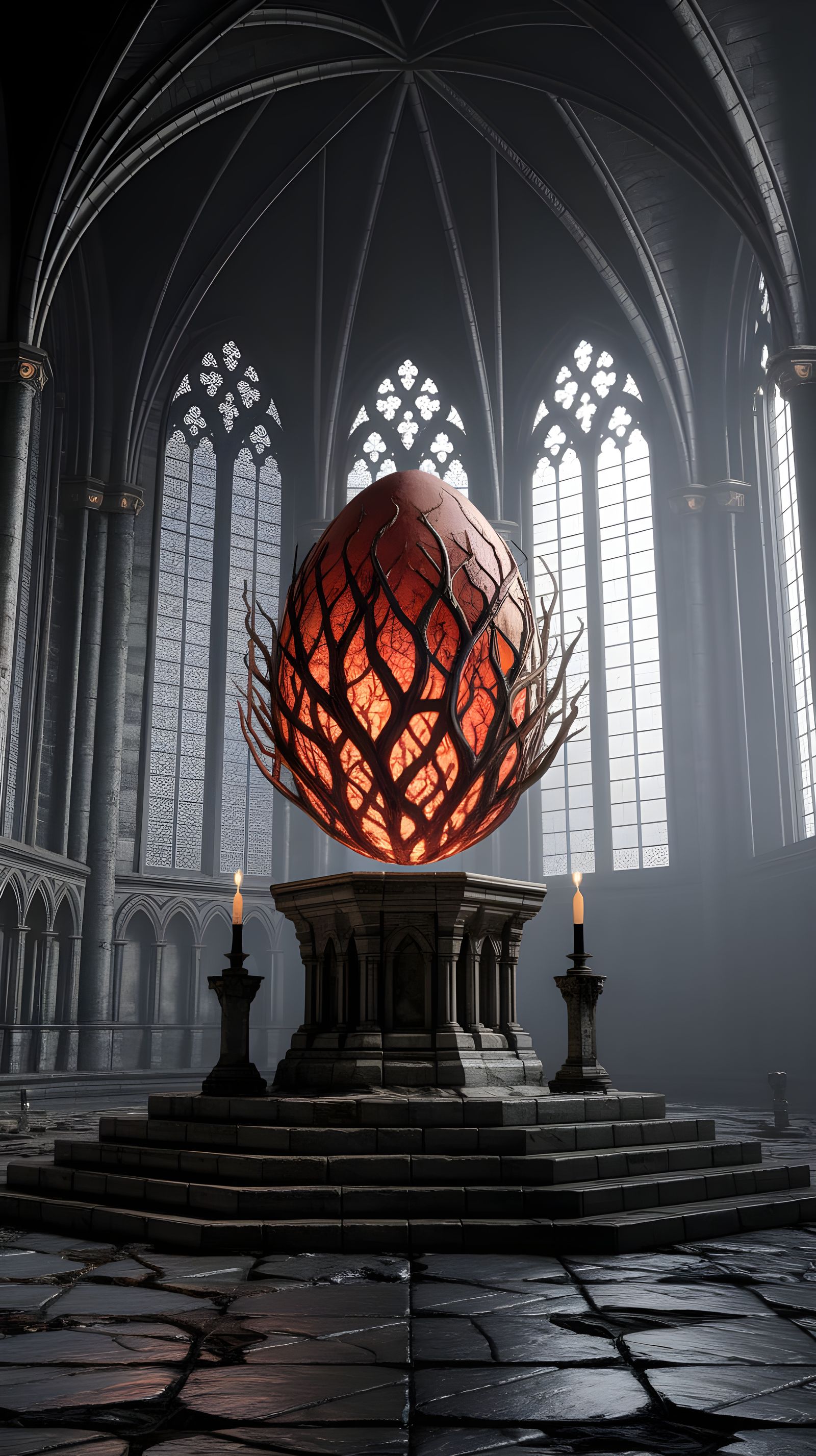 Gothic Macabre Masterpiece: Twisted Bone Egg