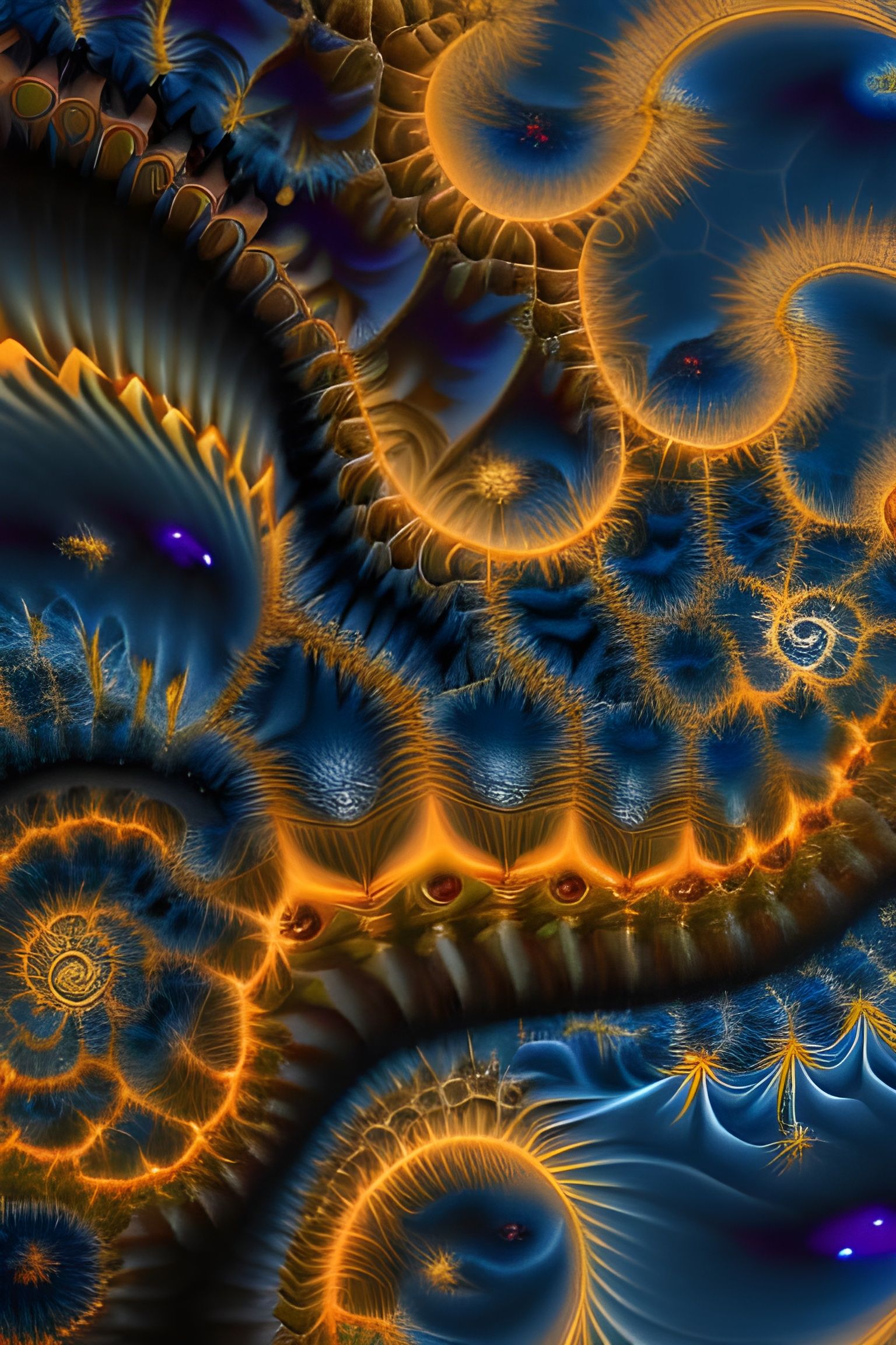 Hyperdetailed Fractal Mandelbrot and Mandelbulb Astral