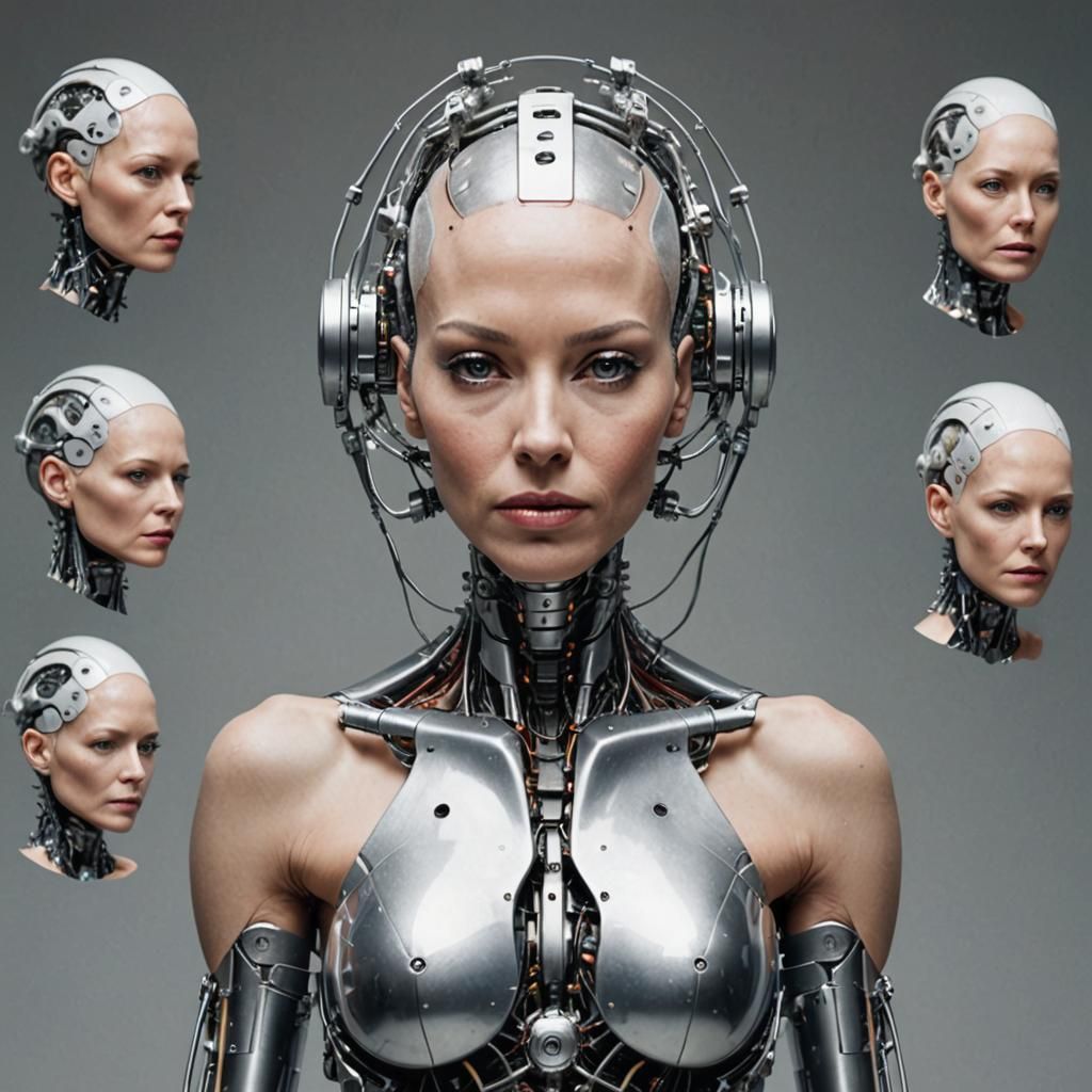 Female Cyborg with Bionic Implants