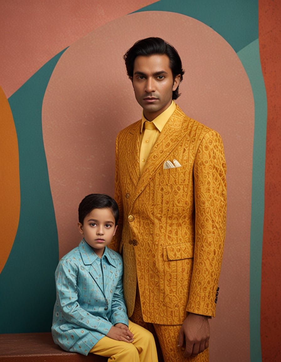 Quirky Fashion Portrait in Bold Colors