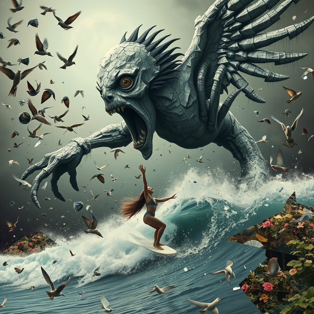 Surreal Goddess Shatters Mirrors in a Dazzling, Bio-Artistic...