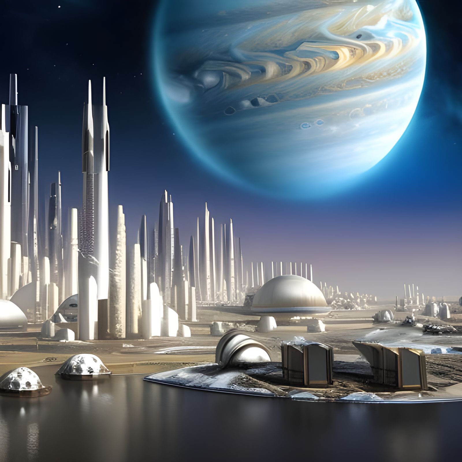 A City on the Threshold of Uranus: A Vision of Human Progress