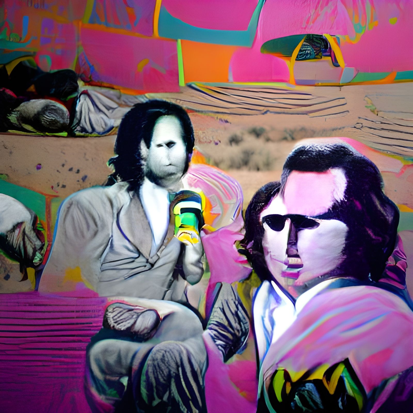 Morrison and Kaufman Share Wisdom: Warhol Painting