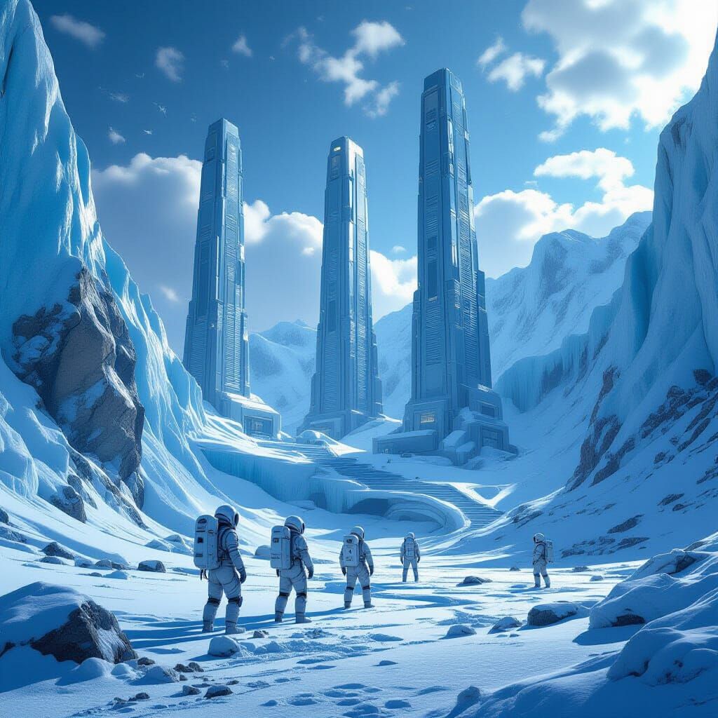 Astronauts Discover Ancient City Beneath Europa's Ice