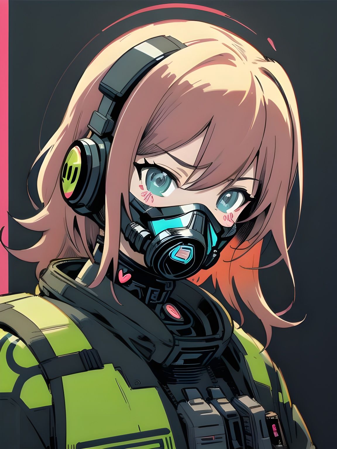 Cyborg Ninja in Cyberpunk Train Station