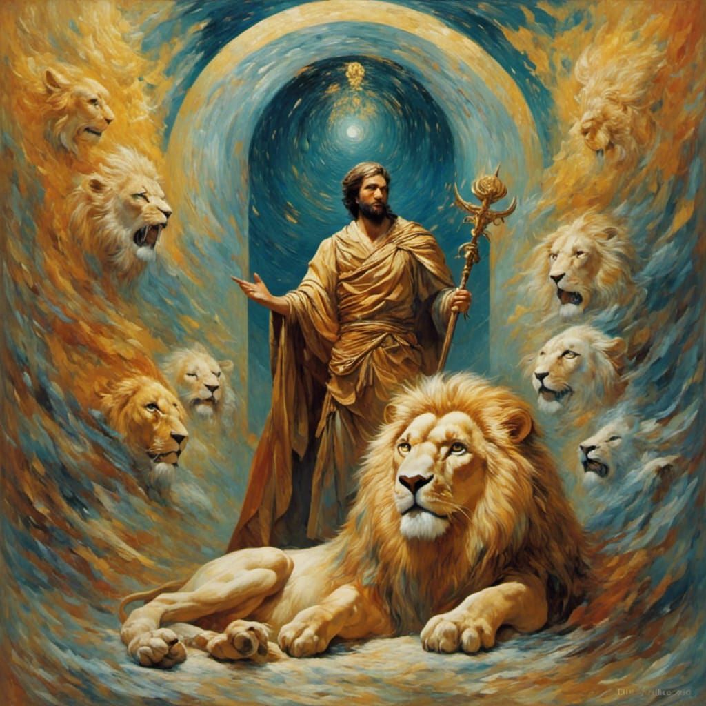 Daniel in the Lion's Den: Painterly Style