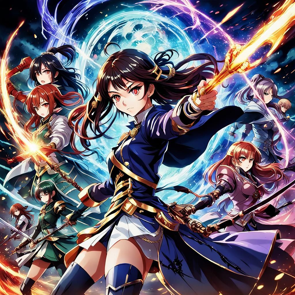 Anime Villain Girls in Battle