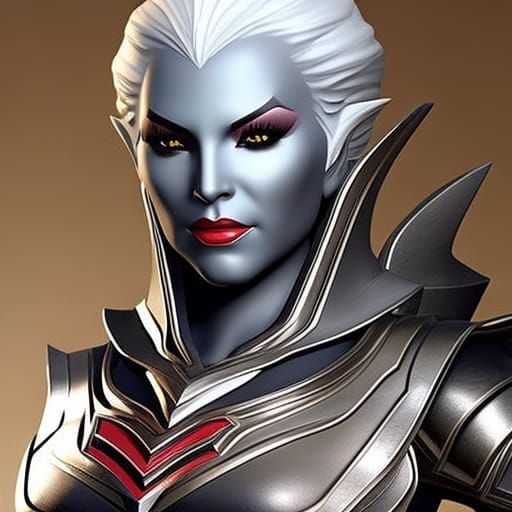 Detailed Drow Elf Ranger Concept Art