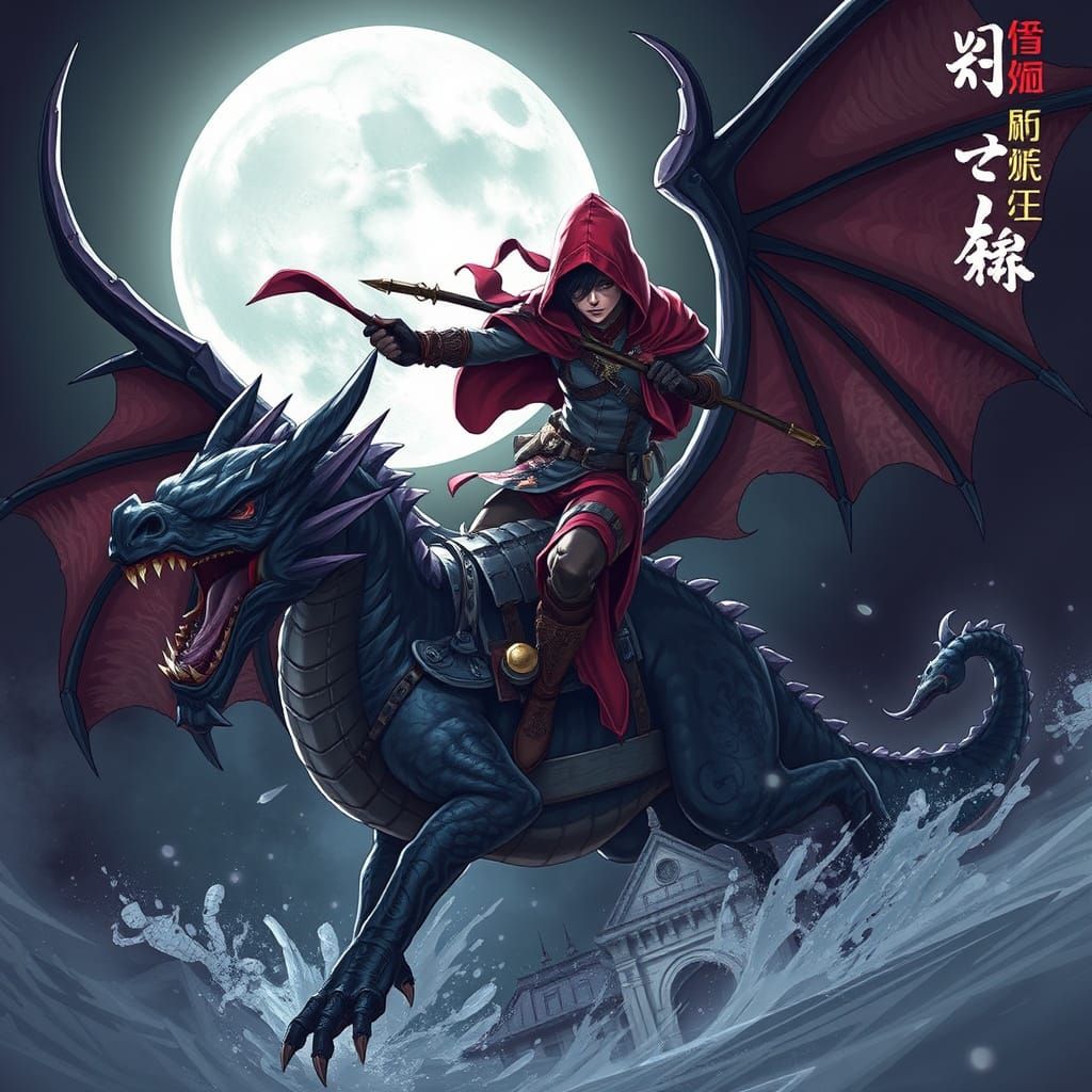 Dragon Rider Assassin in Neon City