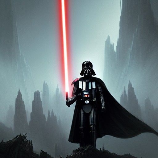 Darth Vader Dark Fantasy Concept Art in 8k
