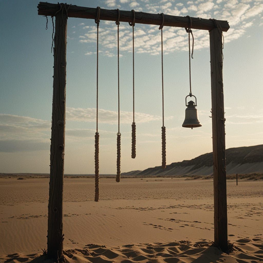 Dramatic Cinematic Film Still of Prisoner on Death Row