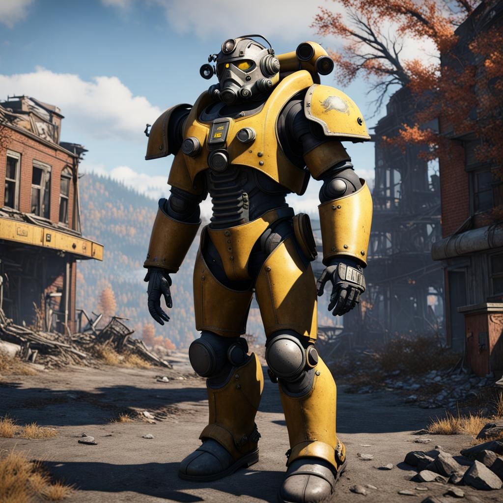 Fallout Character in Power Armor in Apocalypse