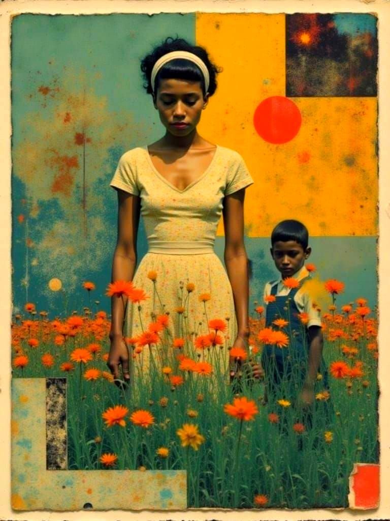 Abstract Artworks by Delaunay with Reverb Effect