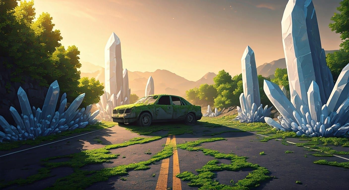 Surreal Highway Reborn in 3D Anime Style
