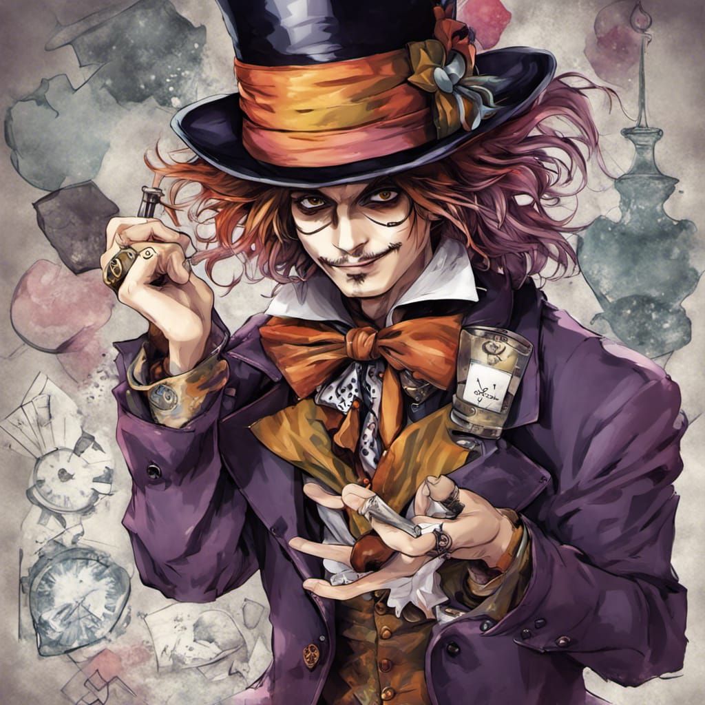 Mad Hatter in Anime Style