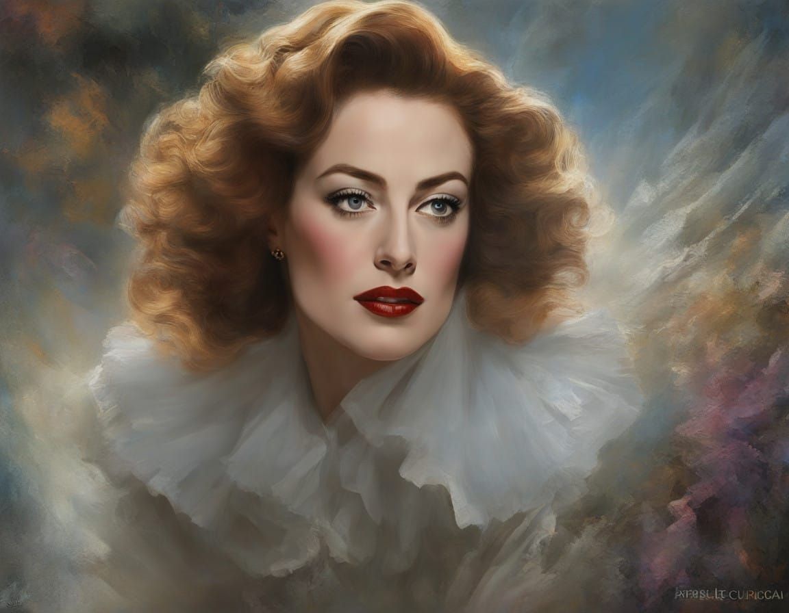 Hyperrealistic Portrait in Impasto Chalk Style