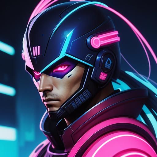 Space Cop Sharivan: Manga Portrait in Neon City