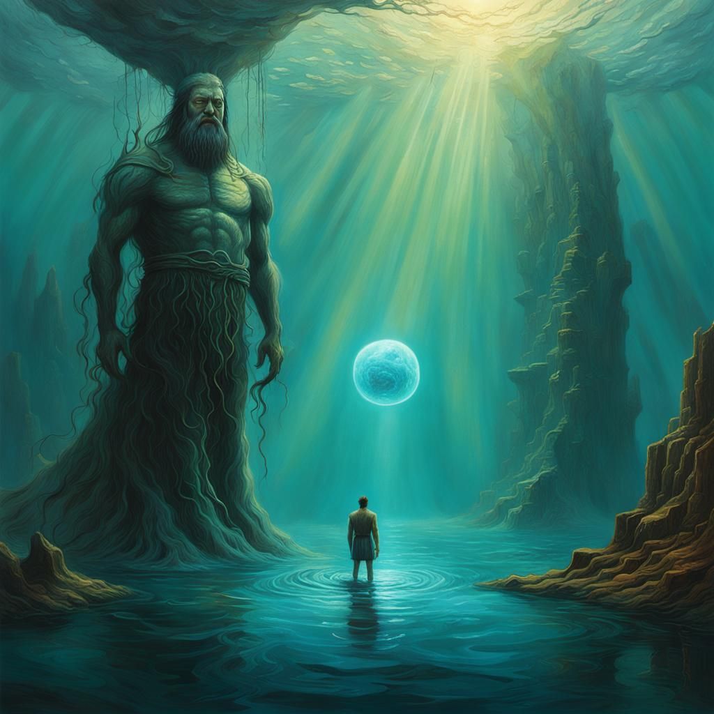 Poseidon Emerges: A Superrealistic Vision in Deep Color