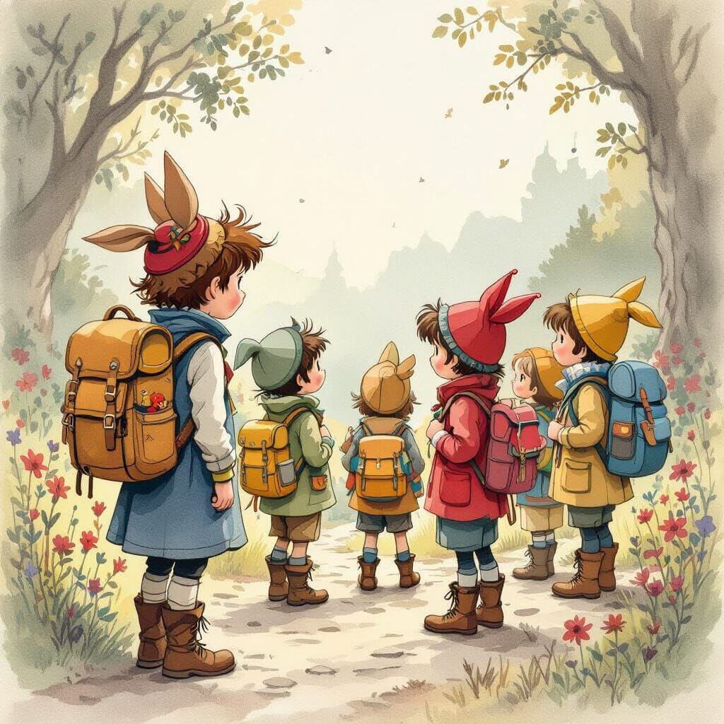 Young Jack and the Lost Adventurers in Whimsical World