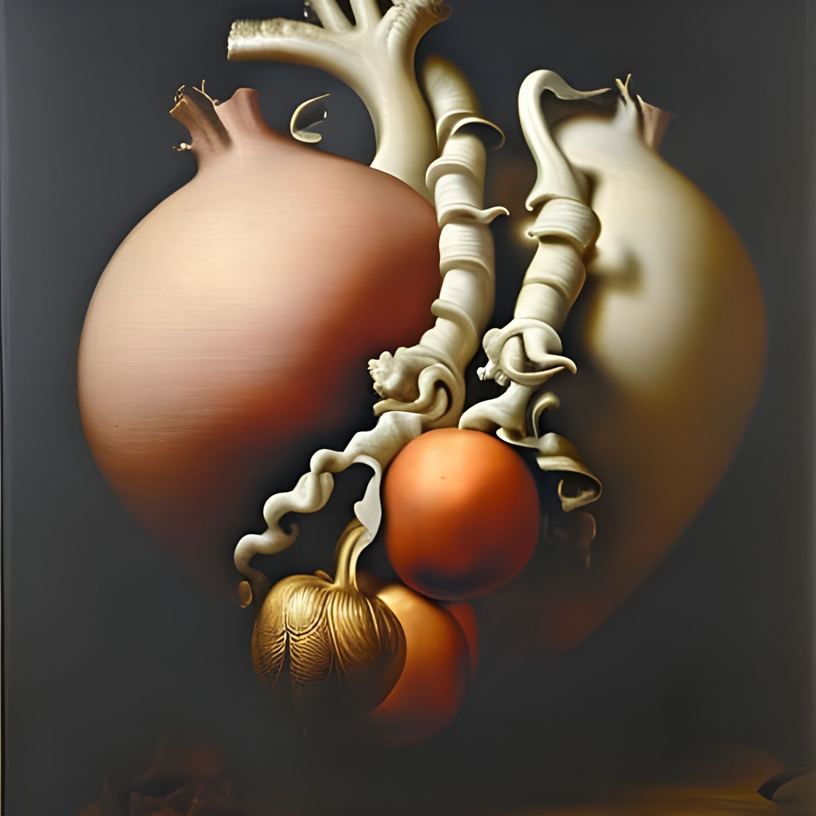 Baroque Still Life: Heart Cooks Brain on Hearth