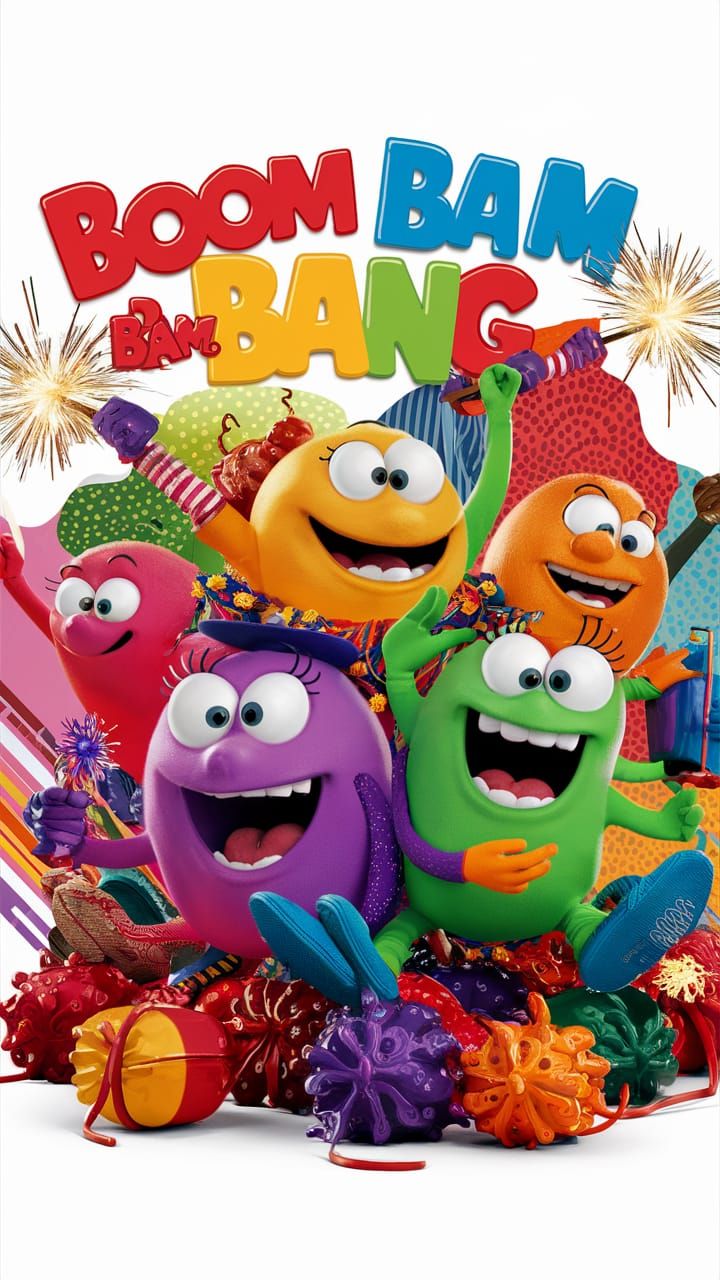 Cartoon Characters with Explosives: Boom Bam Bang