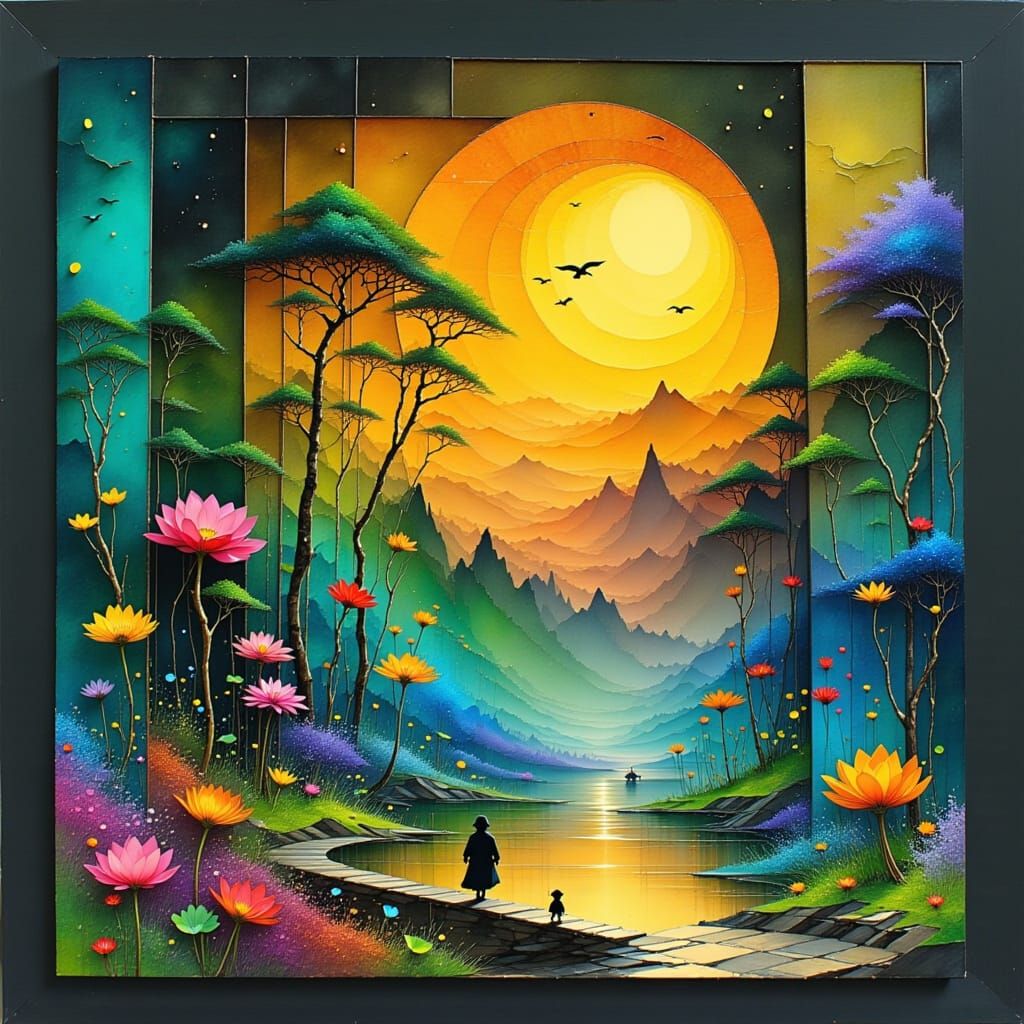 Character Portrait in Glass: Painterly Style